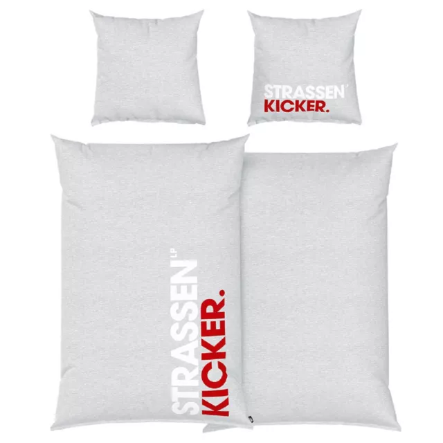 Strassenkicker Set Ropa de Cama Fútbol 135 x 200cm 100% Algodón