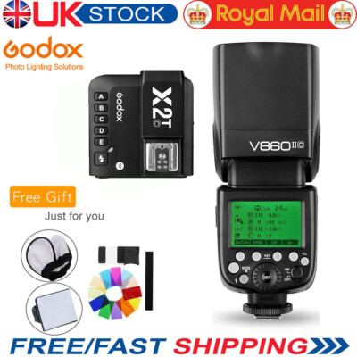 2 x1t-c per Canon STAFFA Bowens GODOX v860ii-c 2.4g senza fili i-TTL Flash Li-On 