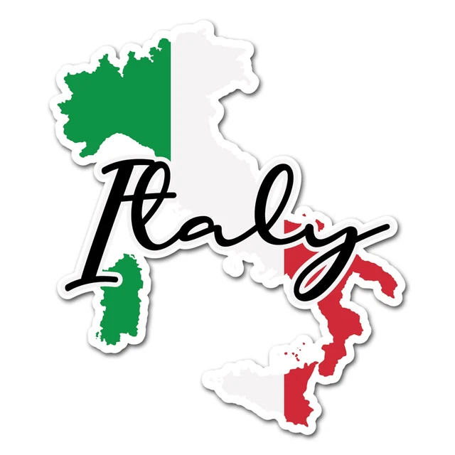 thumbnail interactive-video image 1 of Sicily Sicilia Map Flag Vinyl Sticker - For Car, Moto, Laptop, Wall Decal - Made In France 1 of 3