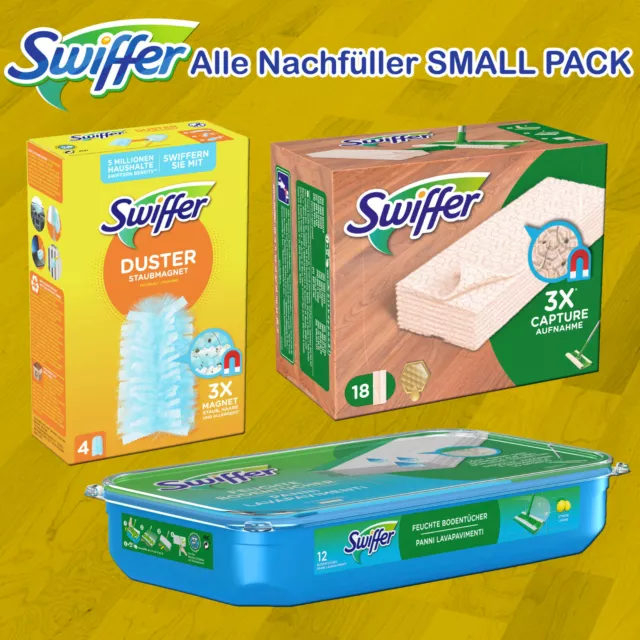 Swiffer Nachfüller 18er HOLZ Nachfülltücher 12er Boden WET 4er Staubmagnet XXL