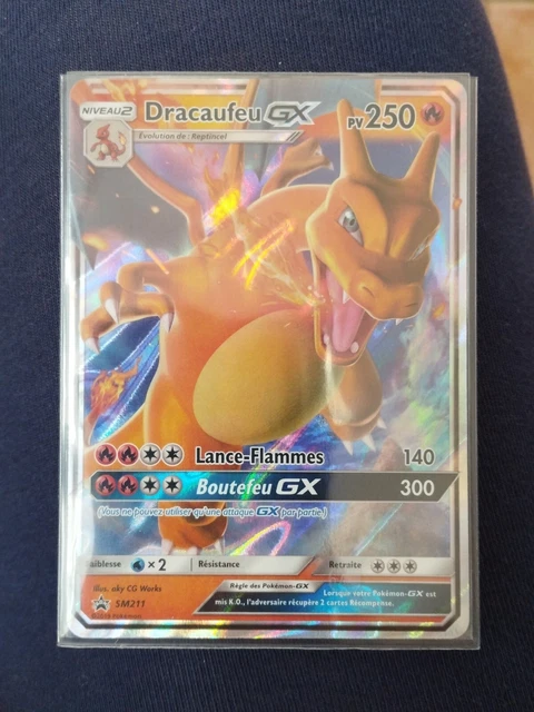 Pokémon – Dracaufeu GX SM211 – Black Star Promo – Ultra Rare Holo – Carte Brillante – Collectionneur
