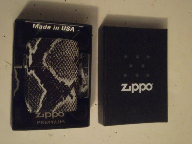 Zippo Windproof Snake Skin Lighter, Wrap Around Process, 48231, New In Box