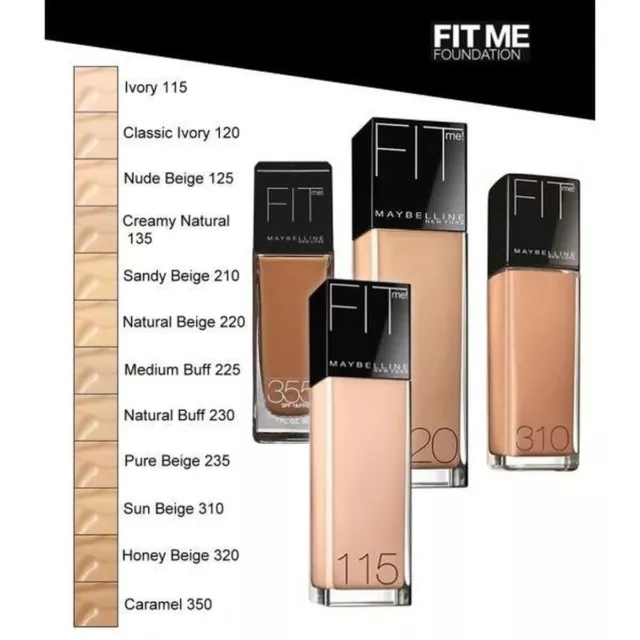 Fond de teint fluide Fit Me Dewy + Smooth Maybelline