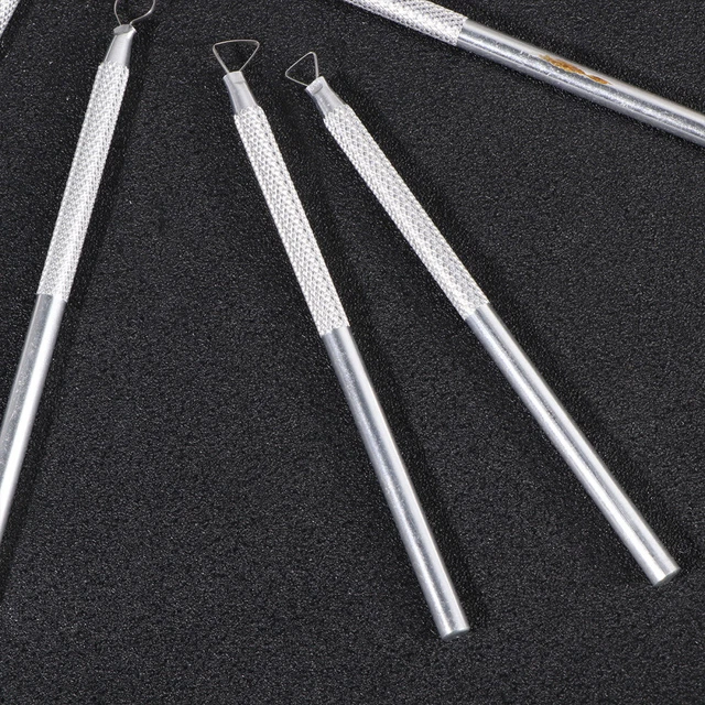 6 pz strumento per tagliare l'argilla strumenti per ceramica spatola di metallo nastro per fai da te