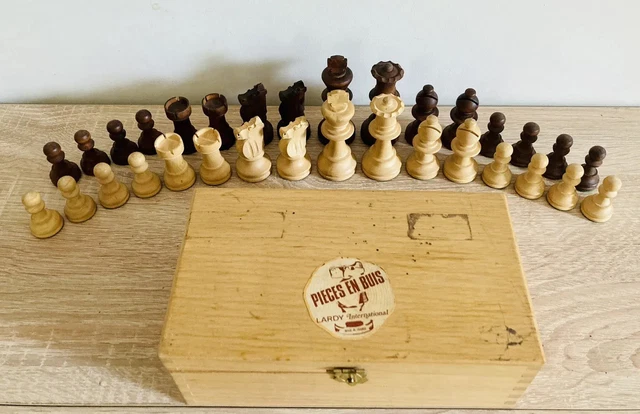 Jeu d'échecs en bois de buis Modèle pré -Régence du Café de Paris fin XIX eme LA RÉGENCE king 70 mm - Jeu d'échecs - Pré-régence - buis