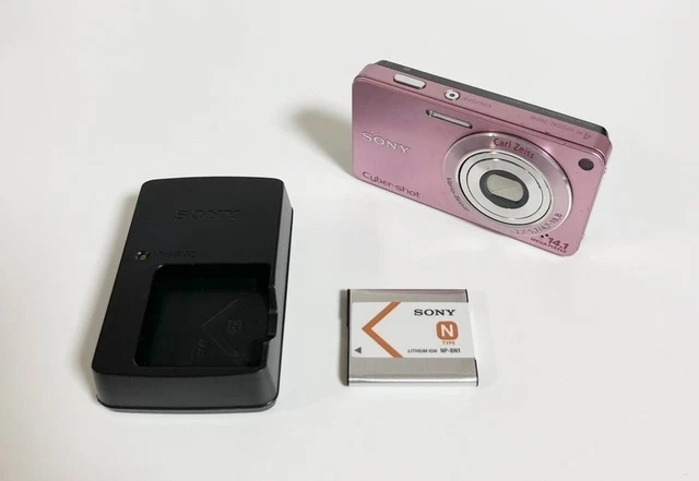 SONY CYBER-SHOT DSC-W350 Pink 14.1MP 4x Zoom Digital Camera