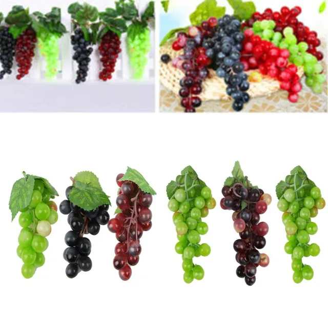 Bel grappolo realistico uva artificiale plastica frutta finta decorazione d  CR