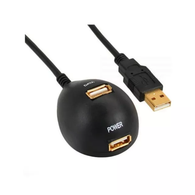 InLine Base di supporto con porta USB 2.0 Type A femmina Dati e porta USB 2.0 Ty