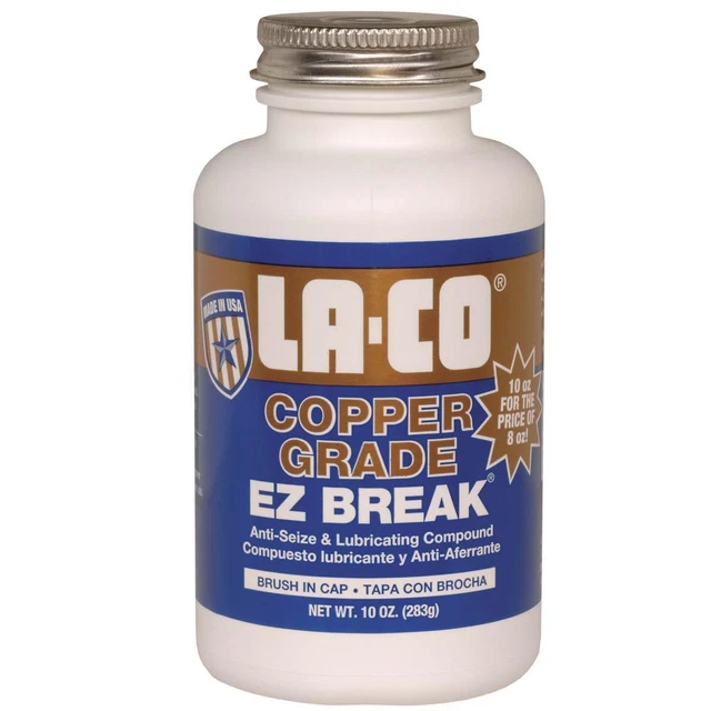 Compuesto anticonvulsivo grado cobre EZ Break - frasco cepillo N-Cap de 10 oz LA-CO