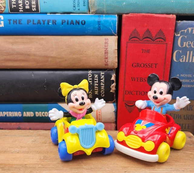 Vintage 1985 Walt Disney Mickey & Minnie Mouse in Cars Arco Toys