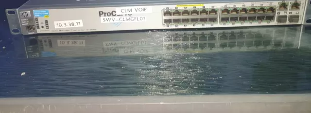 HP ProCurve 2610-24/12 PWR Switch J9086A POE with Rack Mount