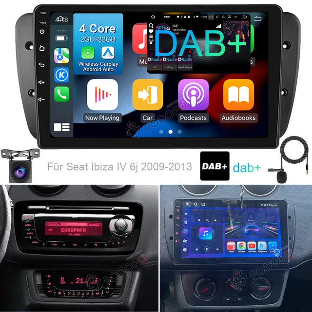 Autoradio Android Per Seat Ibiza MK4 6J 2009-2013 - 9 Pollici, CarPlay, GPS - Foto 11