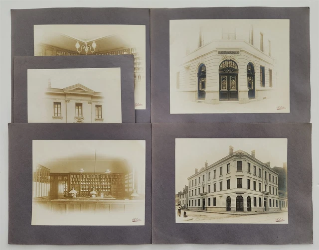 antique PHOTO LOT paris france DISPENSAIRE thevenin PHARMACIE NUNS pharmacy bldg
