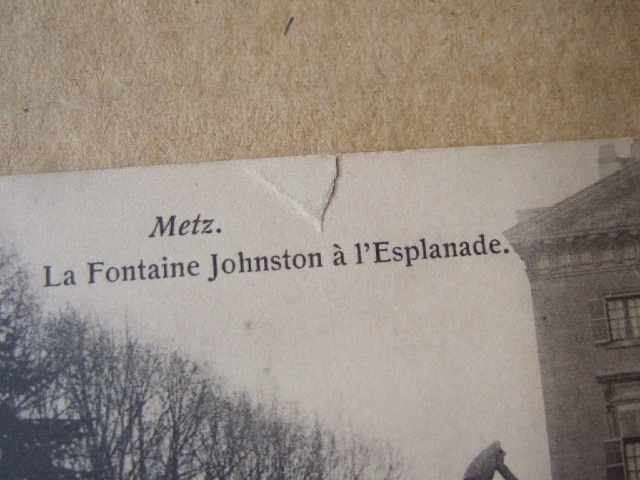 Cpa Metz (57) The Johnston Fountain In Esplanade. The Palace Of Justice. Lorraine 2