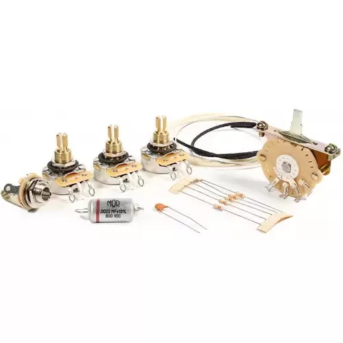 Electronic Upgrade Kit fits Fender® Strat 5 Way Wiring, CTS Vintage Taper Pots