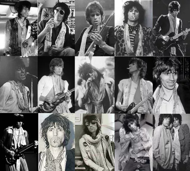 Keith Richards Style Scarf - Keef Rolling Stones Scarves 2