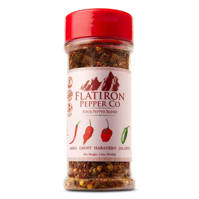 Flatiron Pepper Co - Four Pepper Blend. Premium Red Chile Flakes. Habanero - - -