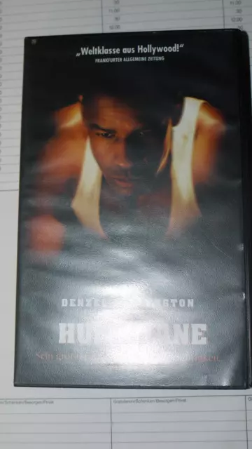 Hurricane Denzel Washington VHS VIDEO Kassette