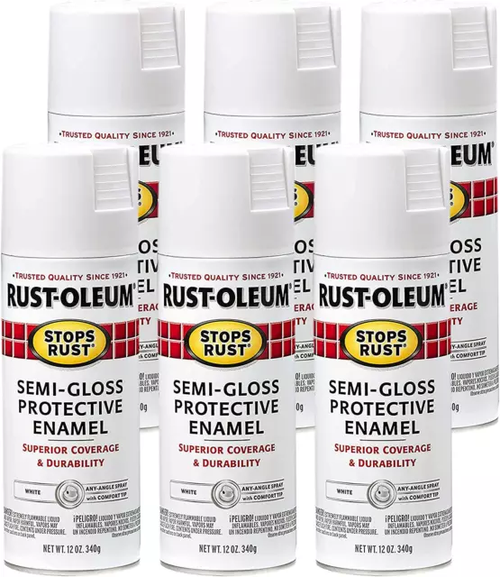 Rust-Oleum 285093 Stops Rust Spray Paint, 12 Oz, Matte Clear