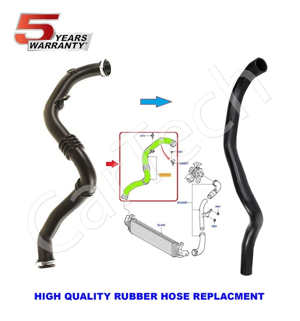 1521483 INTERCOOLER TURBO HOSE Pipe For Ford Mondeo Mk4 1.8 Tdci 1521483 £53.66 ...