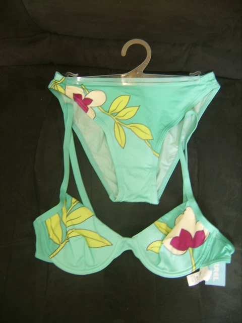 Maillot De Bain 2 Pièces Rasurel Formentera Bleu Taille 2 Bonnet D - Neuf Avec étiquettes | Bikini Femme été Plage