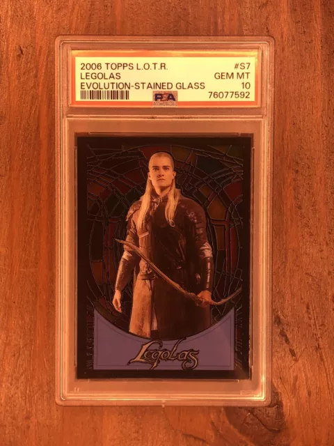 2006 Topps Lord Of The Rings Evolution Legolas #S7 PSA 10 Gem Mint Pop 1