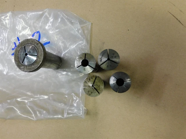 Alexander A3 Collets 5/16 1/8 5/16 5/64 with Collet Sleeve Nose 25/32-15/16 LOT2