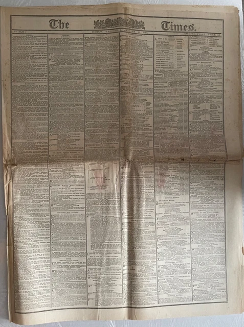 *RARE* DEATH of QUEEN VICTORIA 1901 The Times ‘Guaranteed complete & original'