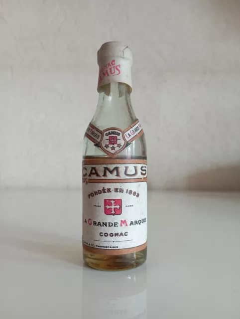 Very old mini bottle cognac Camus 3 stars 3cl