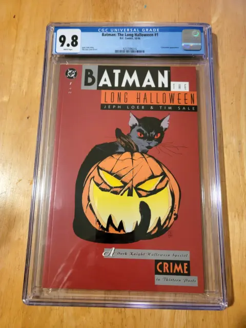 Batman The Long Halloween #1  *Cgc 9.8 White Pages " Catwoman App  *1996*  016