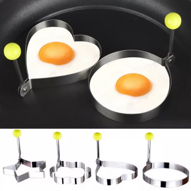 Cooking Kitchen Tool Stainless Steel Fried Egg Shape Ring Pancake Mould Mold New