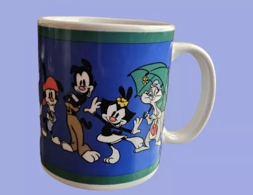 VTG Animaniacs Mug 1994 10oz Pinky & The Brain Slappy Squirrel Mindy Rita Runt