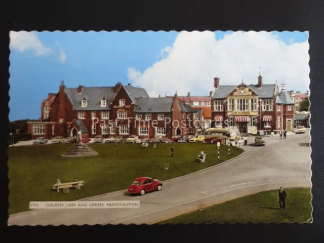 Norfolk HUNSTANTON Golden Lion Hotel & BINGO c1965 Postcard by Coates & Sons