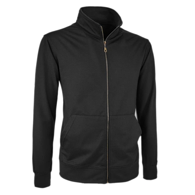 Felpa Uomo Cotone Leggero Con Zip Senza Cappuccio Maglione Basic Cardigan VEQUE 8