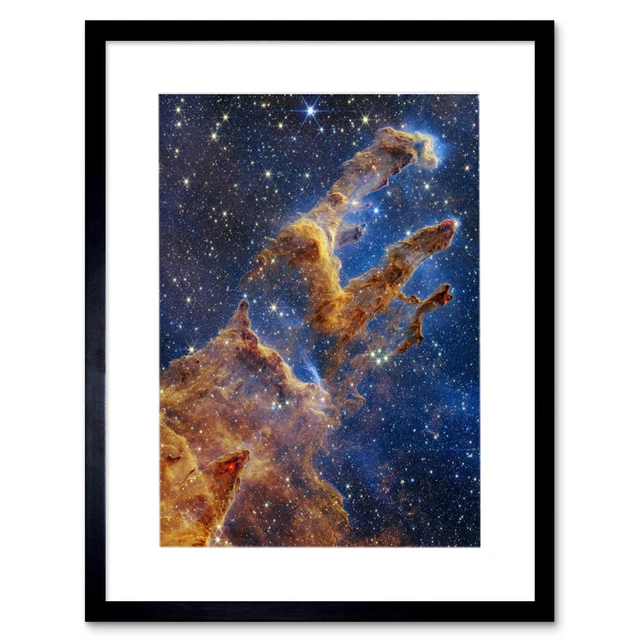 NASA JAMES WEBB Space Telescope Pillars of Creation Framed Wall Art