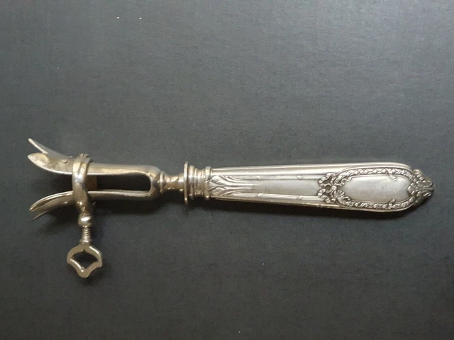 Couteau et Fourchette à Gigot en Argent fourré période Art-Nouveau