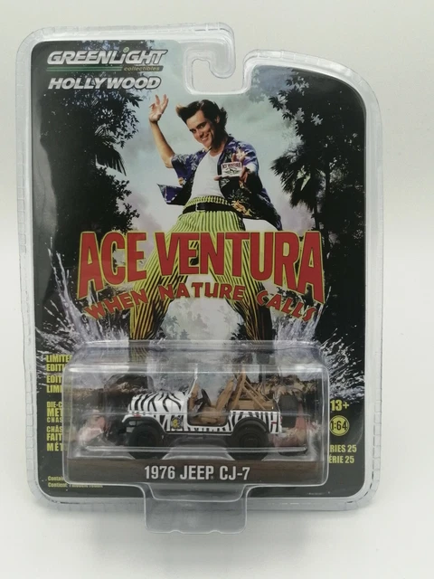 Miniature Jeep CJ-7 1976 Ace Ventura 1/43 Greenlight 86574 - Hollywood