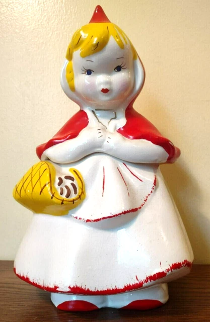 VINTAGE MCCOY LITTLE Red Riding Hood Cookie Jar 1990s $55.00 - PicClick