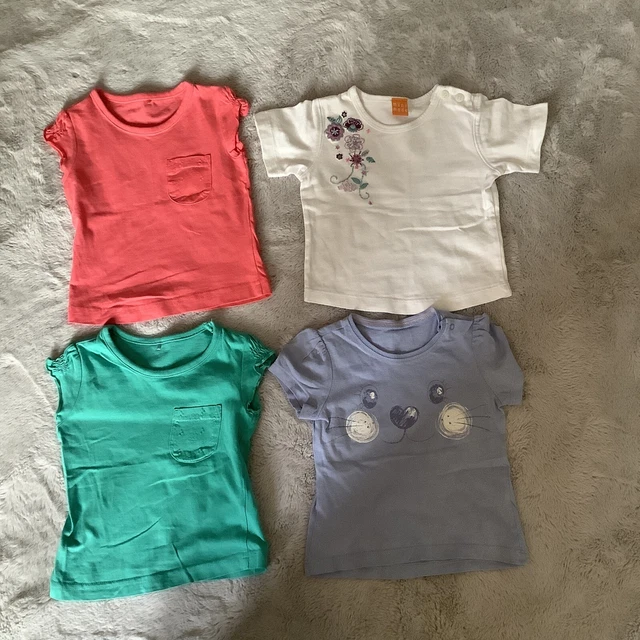 Baby Girl 9-12 months summer tops bundle X4 Excellent And Very Good Condition