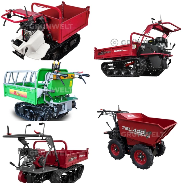 Hecht Mini Dumper 2650 4x4 – 500 Kg Motor-Schubka Produktbild-Vorschau 6
