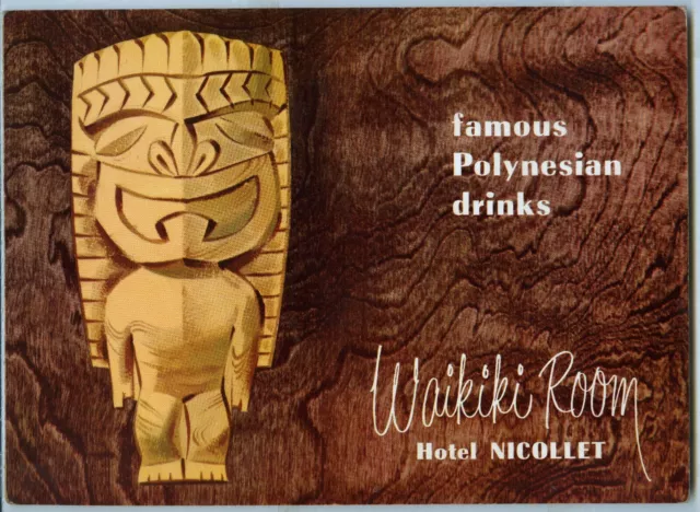 Waikiki Room_Tiki_Lounge_ Hotel Nicollet_Minneapolis_1955 Menu_Polynesian Drinks Waikiki Room_Tiki_Lounge_ Hotel Nicollet_Minneapolis_1955 Menu_Polynesian Drinks