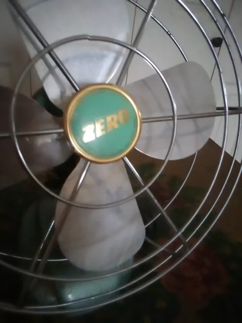 Bersted Mfg. Co. Zero Model 1265R Vintage Fan USED AS-IS Estate Item not working