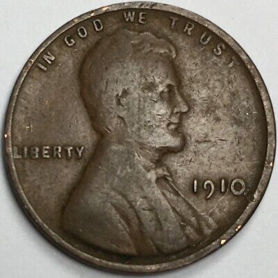 1910 United States Lincoln Wheat Cent Penny - (G/VG) KM#132 - WC10PG