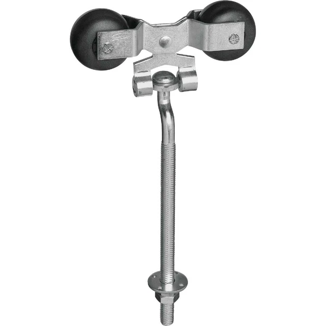 National 5302 Zinc-Plated Round Rail Offset Bolt Barn Door Hanger N193714