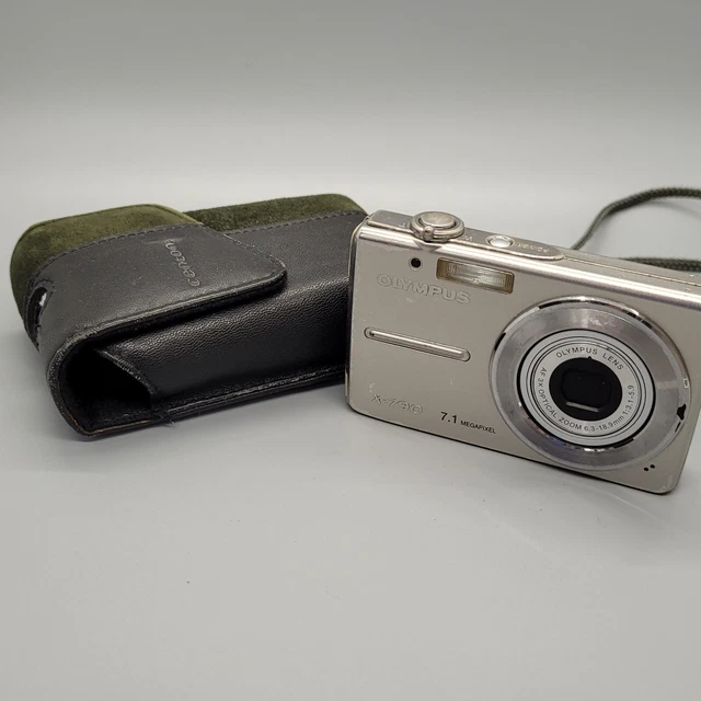 Olympus X-790 7.1MP Compact Digital Camera Silver Tested