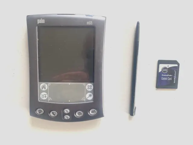 Palm m515 PDA Sold as is includes stylus and PalmPak Games Card