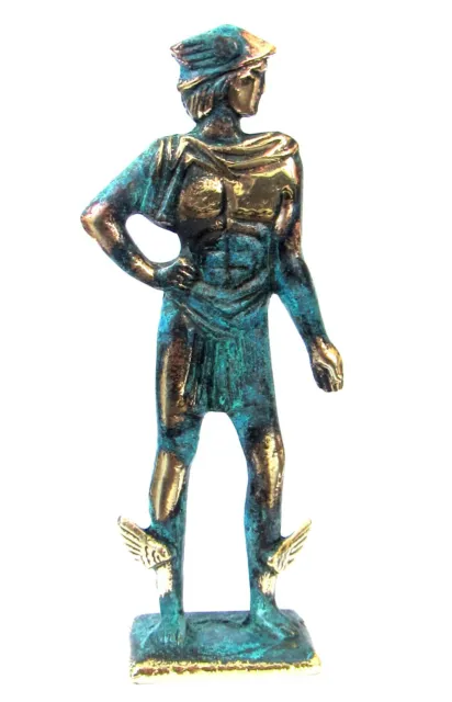 ANCIENT GREEK OLYMPIAN God Pantheon Sculpture Statue Bronze Hermes ...