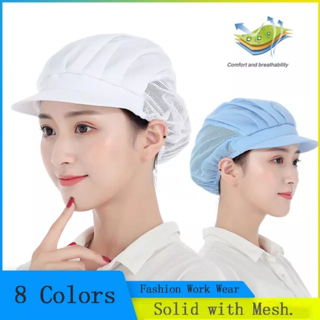 Work Wear Catering Canteen Restaurant Food Service Chef Cap Cook Hat Hair Nets