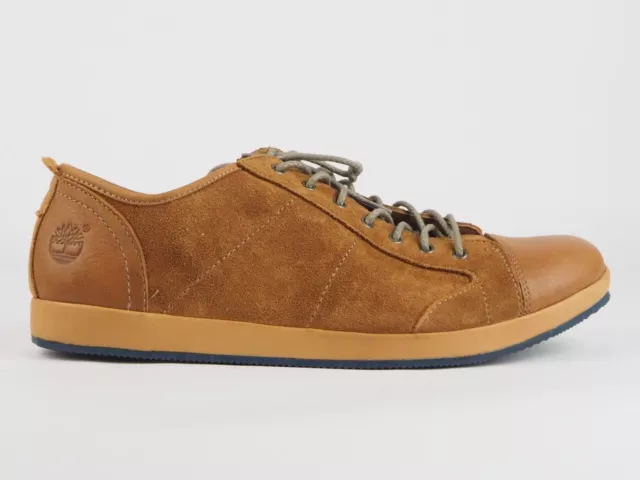 MENS TIMBERLAND WINDBUCKS A23R5 Rust Brown Leather Cap Toe Casual