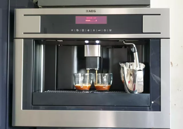 Aeg integrated coffee machine top